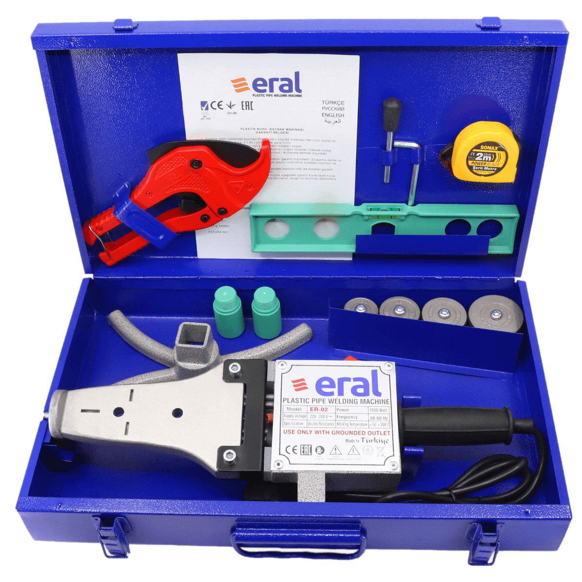 ER-02 PPR Pipe Socket Fusion Welding Machine Set Angled